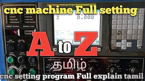 cnc machine setting tamil|cnc machine Full setting A to Z explain tamil / cnc machine.